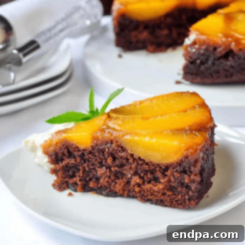 Peachy Keen: 51 Simple Dessert Ideas 45 Peach Gingerbread Upside Down Cake, a delicious flavor combination of peaches and ginger