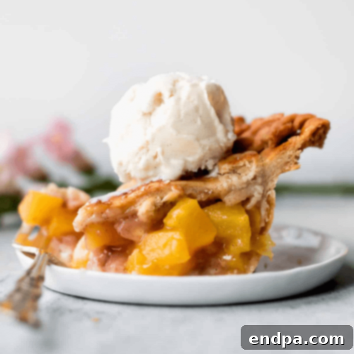 Peachy Keen: 51 Simple Dessert Ideas 4 Perfect Peach Pie with a flaky crust and cinnamon-spiced peach filling