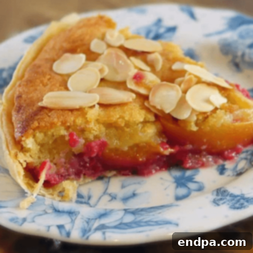 Peachy Keen: 51 Simple Dessert Ideas 5 Peach Melba Frangipane Tart with Opies, combining peaches and raspberries