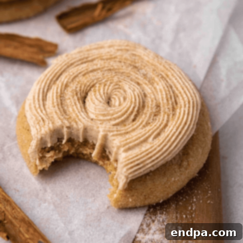 Wickedly Wonderful Halloween Cookie Ideas 12 Thick and chewy Crumbl churro cookies with cinnamon buttercream