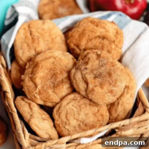 Wickedly Wonderful Halloween Cookie Ideas 16 Cinnamon Sugar Apple Cookies with crispy, crinkly top and airy, fluffy inside
