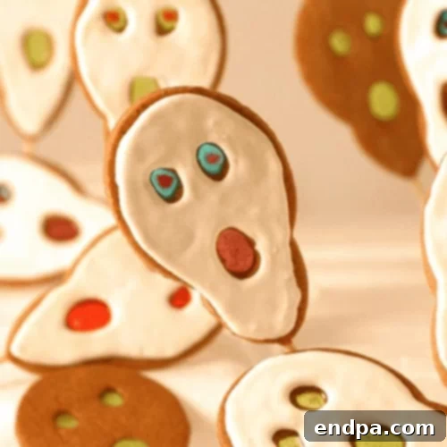 Wickedly Wonderful Halloween Cookie Ideas 34 Scary Screaming Spice Cookies decorated with smooth icing and orange extract