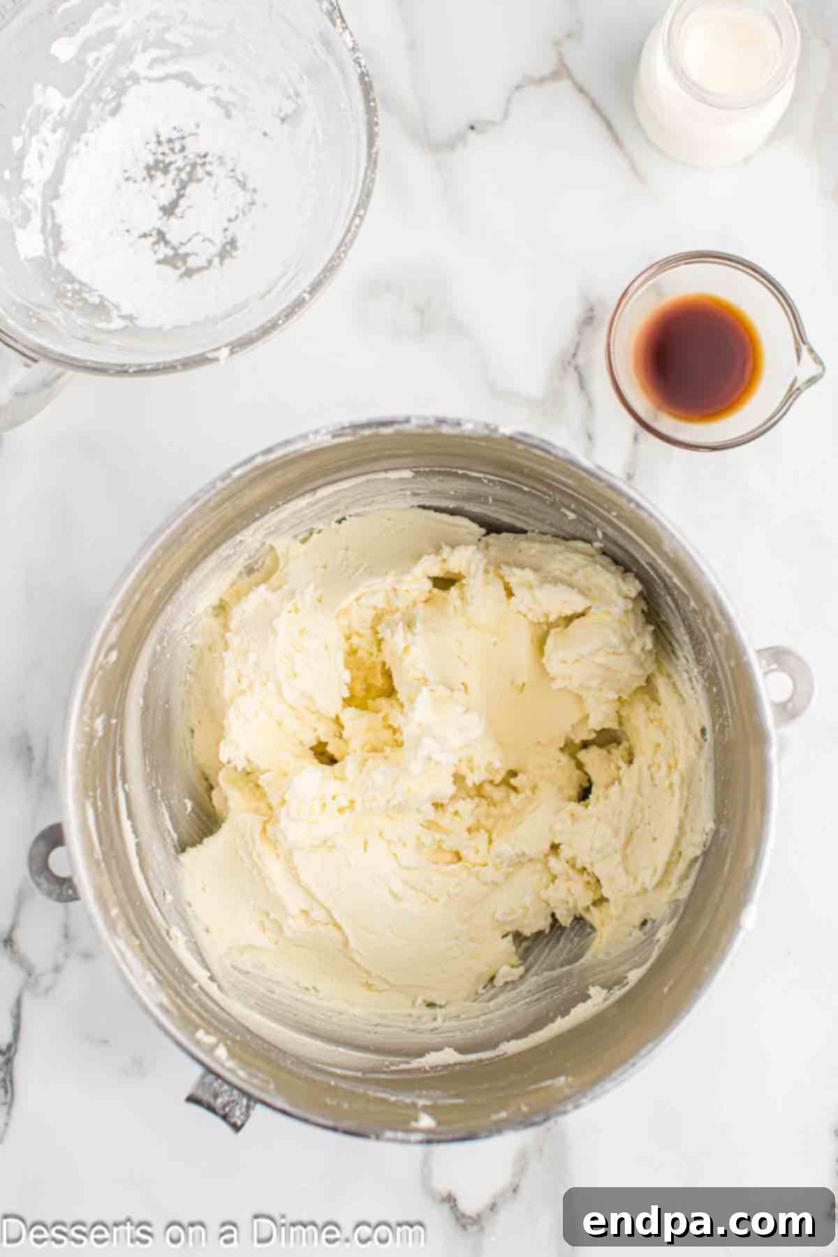 Spooktacular Monster Cupcakes 6 Powdered sugar gradually added to the butter mixture.