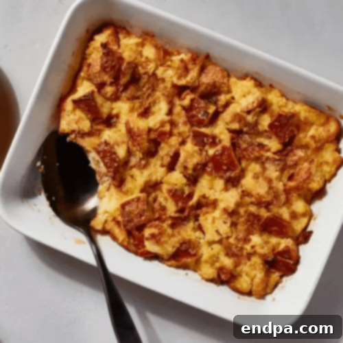 A golden-brown Pineapple Stuffing, fluffy, moist, and ready to be served.