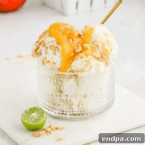 The Ultimate Collection of Tangy Lime Desserts 44 Key lime pie ice cream with a vibrant mango swirl and graham cracker crumbs.