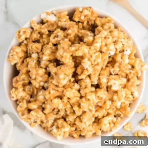 Sweet and salty Peanut Butter Popcorn.