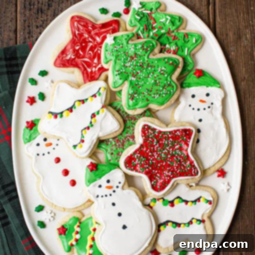 Decorated Gluten Free Sugar Cookies, ready for the holidays.