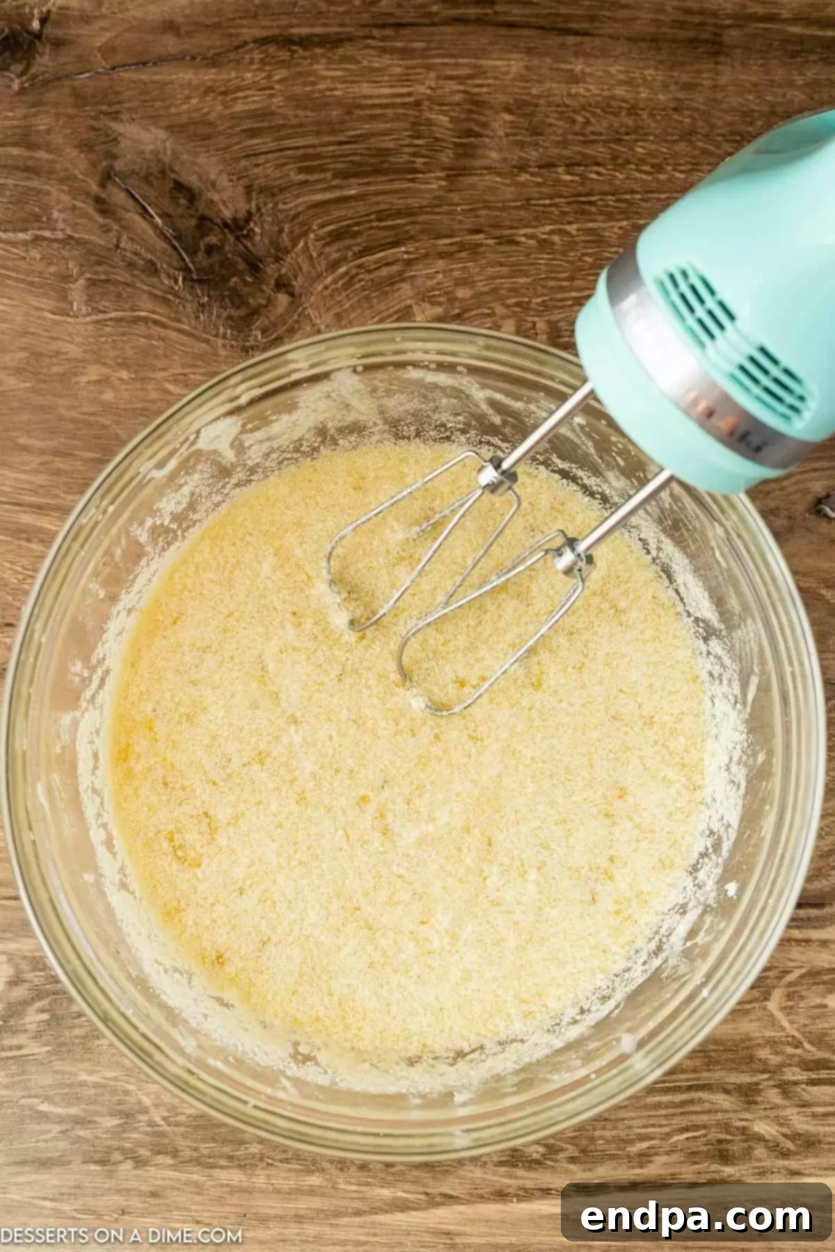 Decadent Banana Bread Brownies 5 Add the mashed bananas and eggs to the bowl.