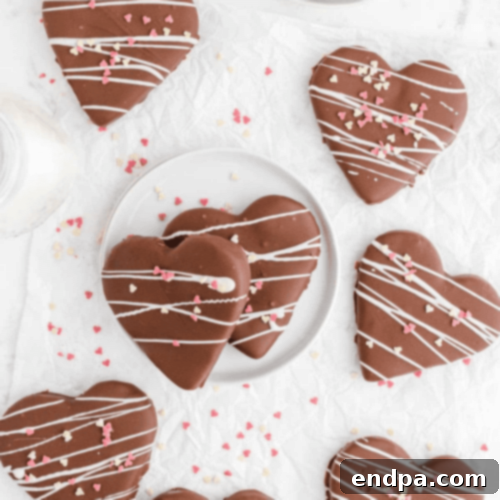 Chocolate-Covered Peanut Butter Hearts