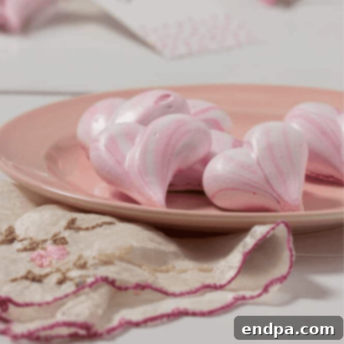 Meringue Heart Cookies