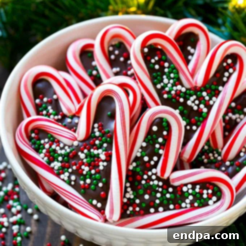 Candy Cane Hearts with chocolate filling