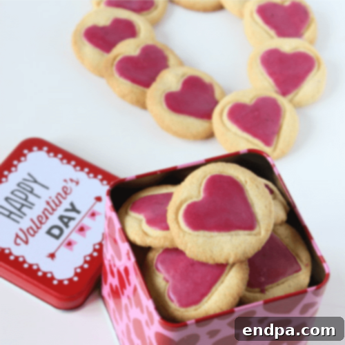 Heart Glazed Cornmeal Cookies