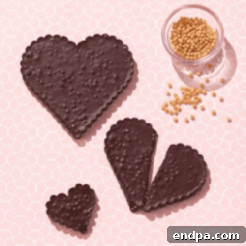 Couscous Crunch Bar in heart shapes