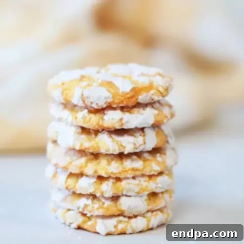 Light and fluffy Lemon Crinkle Cookies