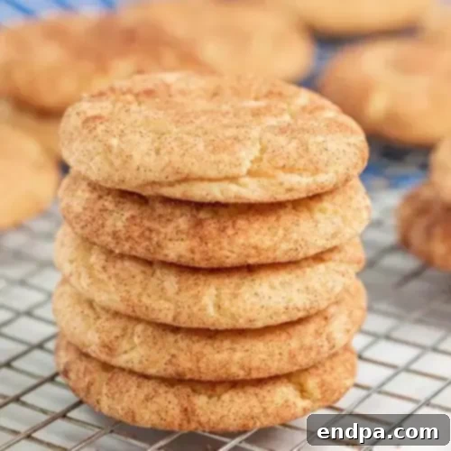 Soft and fluffy Easy Snickerdoodle Cookies