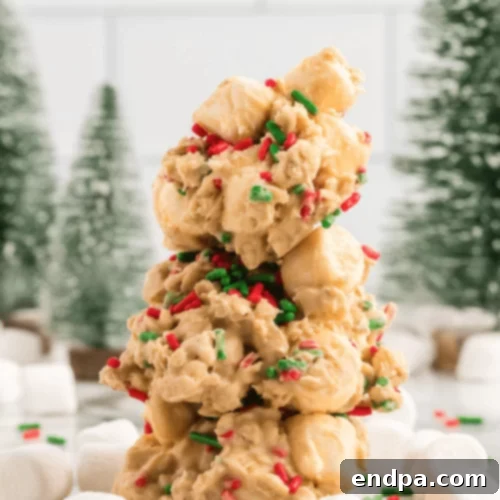 Festive Christmas No-Bake Cookies with sprinkles