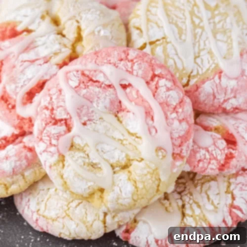 Sweet and tart Strawberry Lemonade Cookies