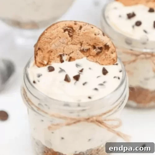 Mini No-Bake Chocolate Chip Cookie Cheesecakes