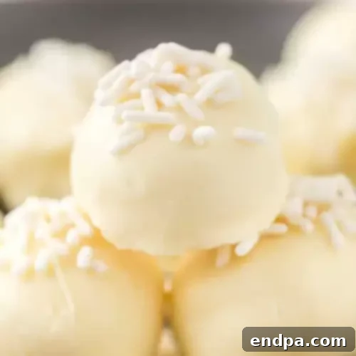 Creamy and elegant White Chocolate Truffles