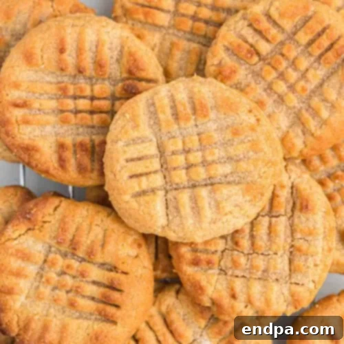 Peanut Butter cookies on a wire rack.