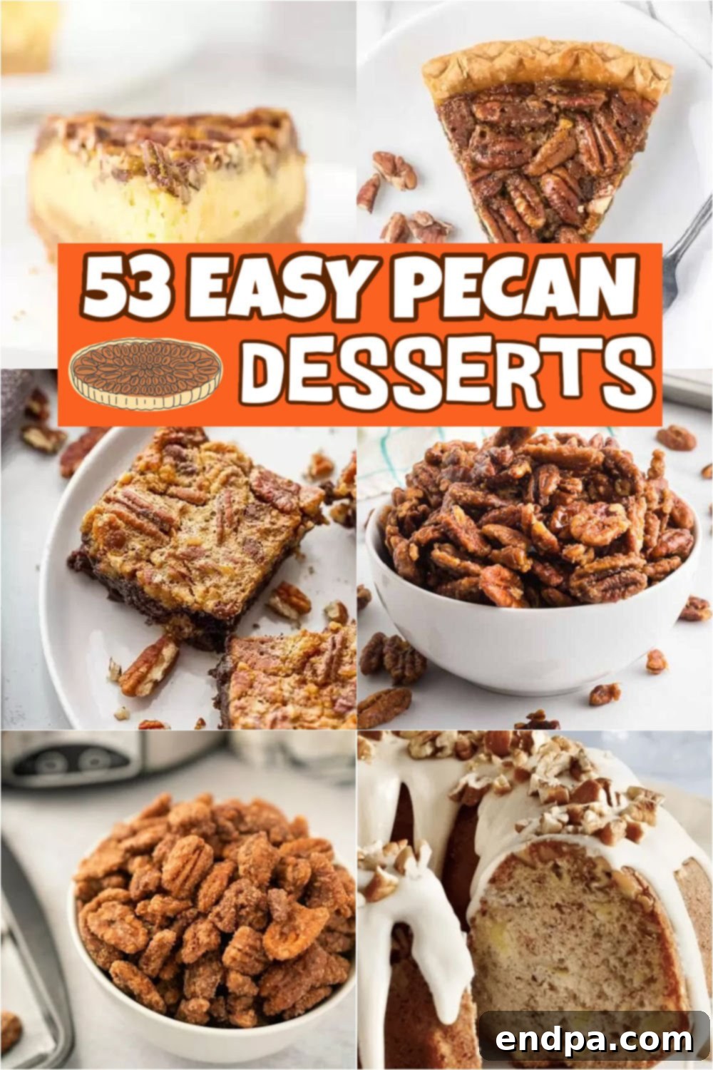The sweet, buttery flavor of pecans pairs wonderfully with other indulgent ingredients in pecan dessert recipes. Easy and delicious recipes. Indulge your sweet tooth with one of the many delicious pecan desserts available, including pies, pastries, tarts, and bars. #dessertsonadime #pecandesserts #pecan