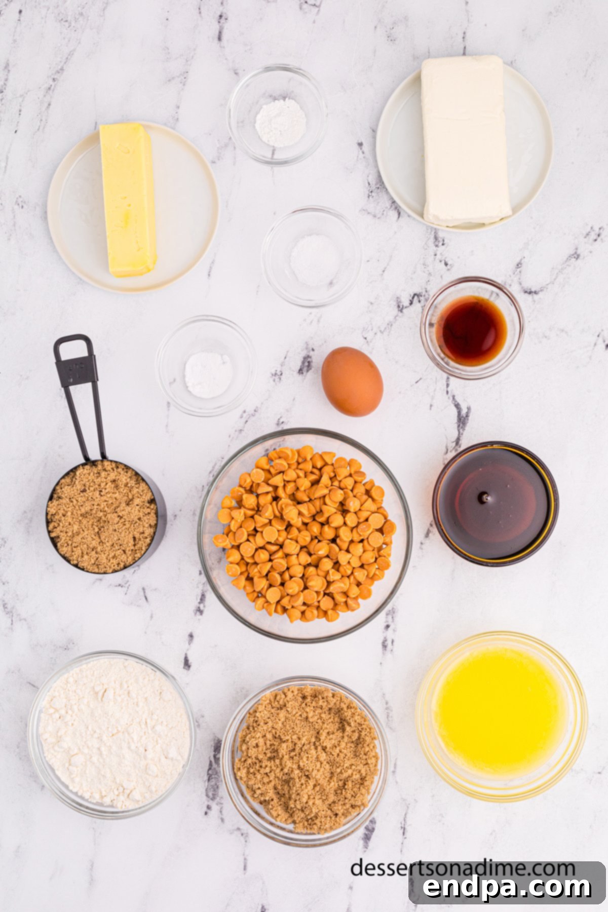 Maple Caramel Blondie Bars 3 Ingredients for maple brownies- butter, brown sugar, egg, vanilla, butterscotch, chips, maple syrup, brown sugar, cream cheese.