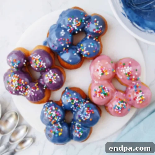 Japanese Mochi Donuts, known for their unique chewy texture, lightly glazed.