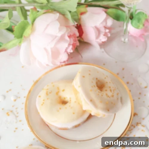 Champagne Doughnuts, elegant and perfect for celebrations.