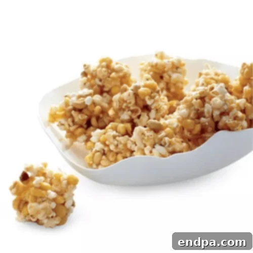 Spicy Popcorn Balls with a hint of chili, offering a unique sweet and heat combination.