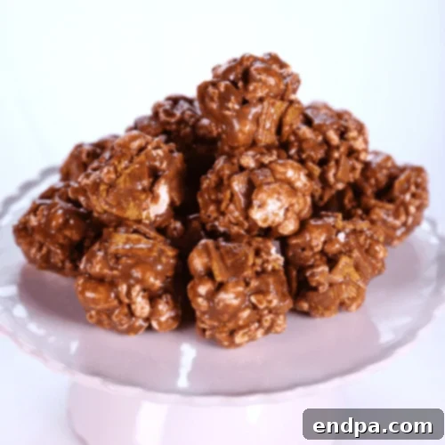 Caramel and Peanut Popcorn Balls, combining sticky caramel with crunchy peanuts.