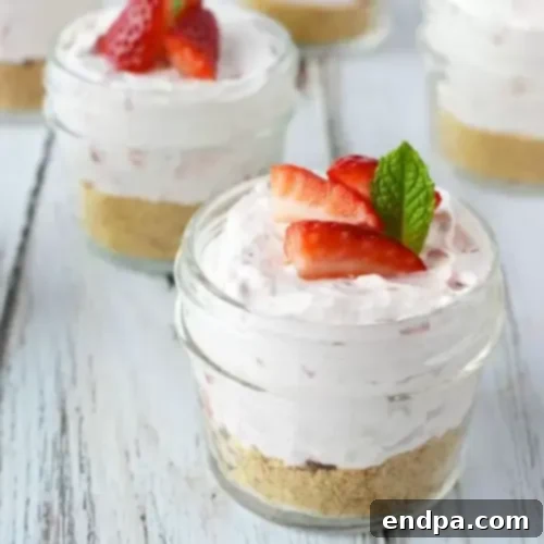 The Ultimate 89 Thanksgiving Cheesecake Collection 9 No-Bake Strawberry Cheesecake in a Jar