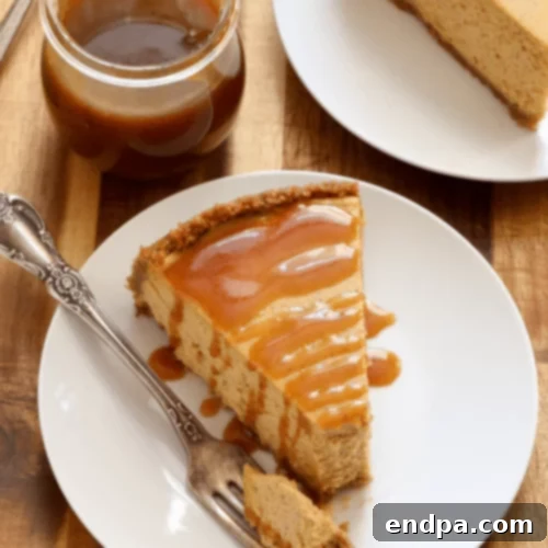 The Ultimate 89 Thanksgiving Cheesecake Collection 19 Spiced Pumpkin Cheesecake with Caramel Sauce