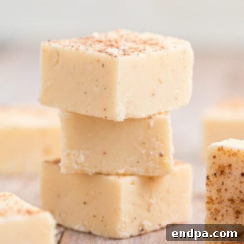 Eggnog Fudge