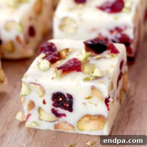 Cranberry Pistachio Fudge