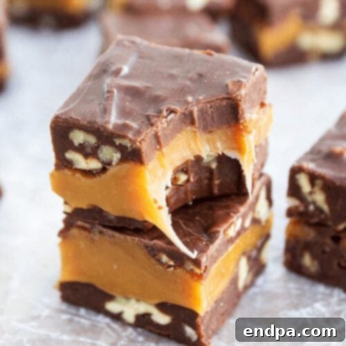 Caramel Pecan Turtle Fudge