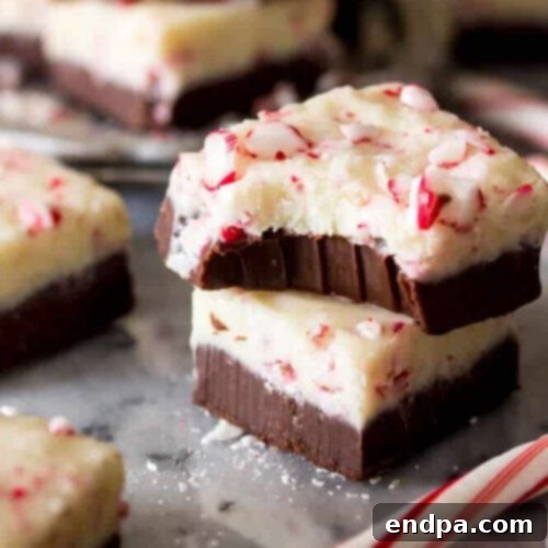 Peppermint Bark Fudge