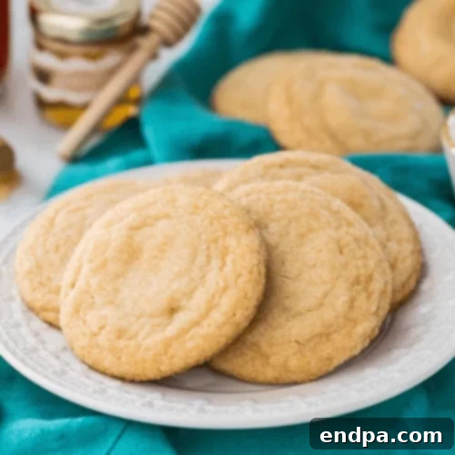 97 Effortless Autumn Delights 39 Honey Cookies with sugared tops, showcasing a delicate texture.