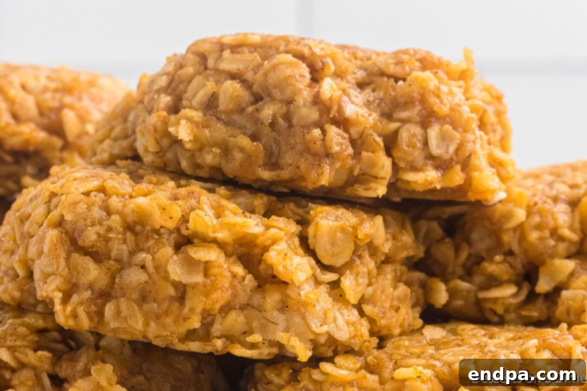 Autumn Pumpkin Spice Delights 2 Stack of Pumpkin No Bake Cookies, perfect for a fall treat.