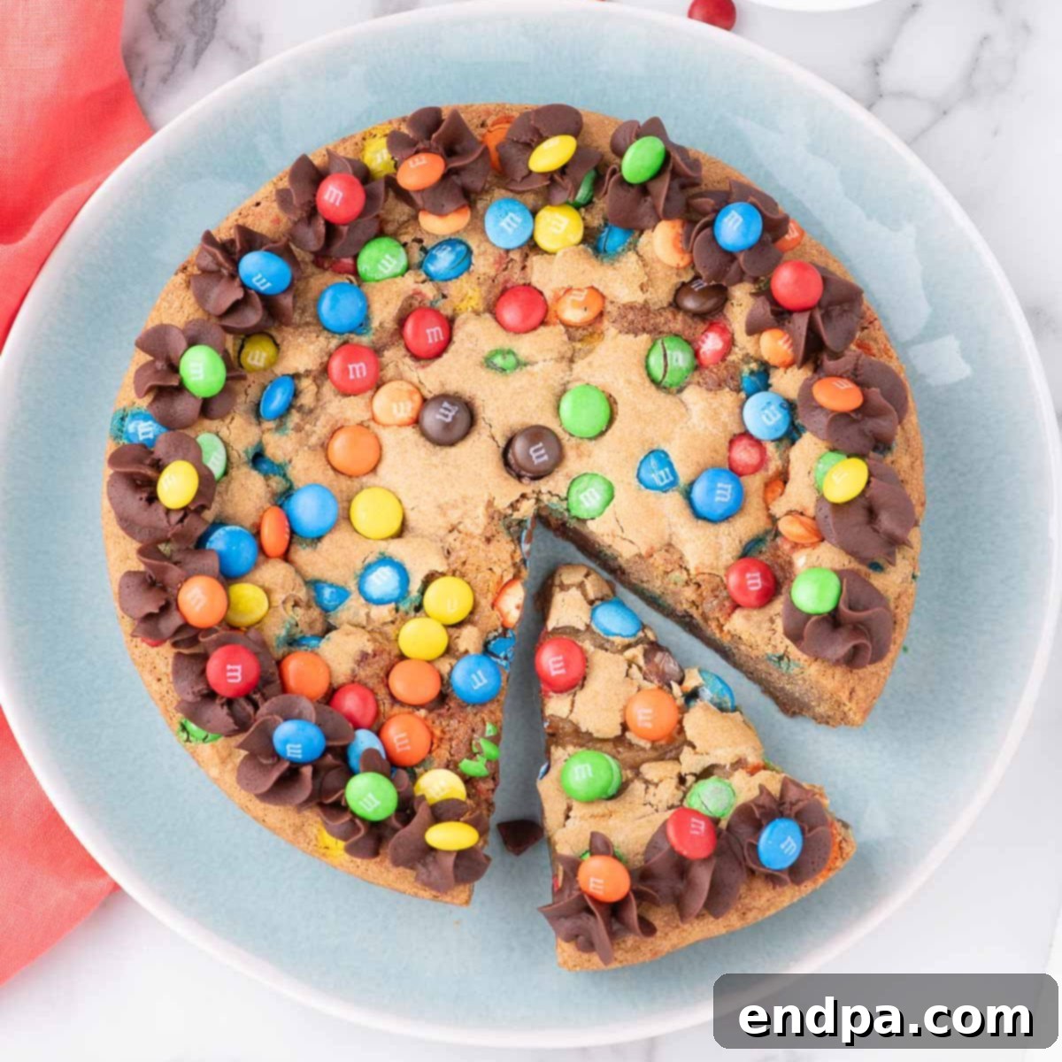 M&M Cookie Cake
