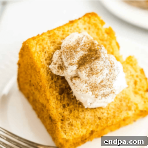 Seasonal Pumpkin Angel Food Cake, a delightful seasonal twist with pumpkin puree and warm spices.