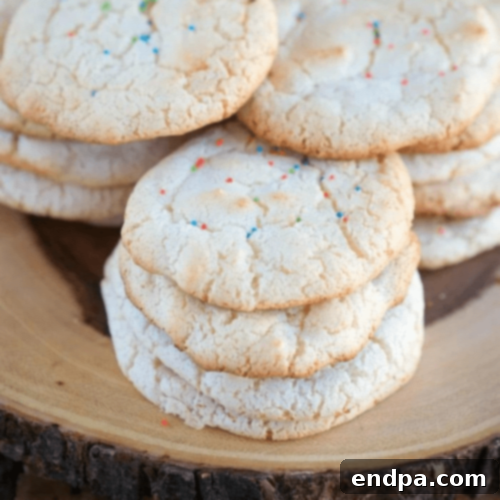 Two-Ingredient Angel Food Cake Mix Cookies, a light dessert made with angel food cake mix and soda.