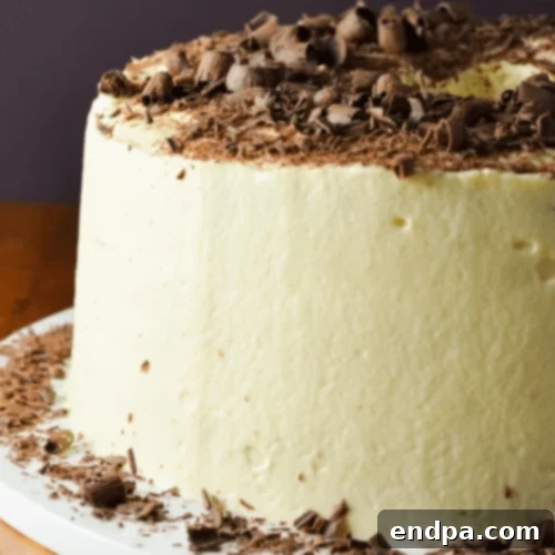 Elegant Tiramisu Angel Food Cake with layers of angel food cake, liquor-infused espresso, mascarpone filling, and chocolate curls.