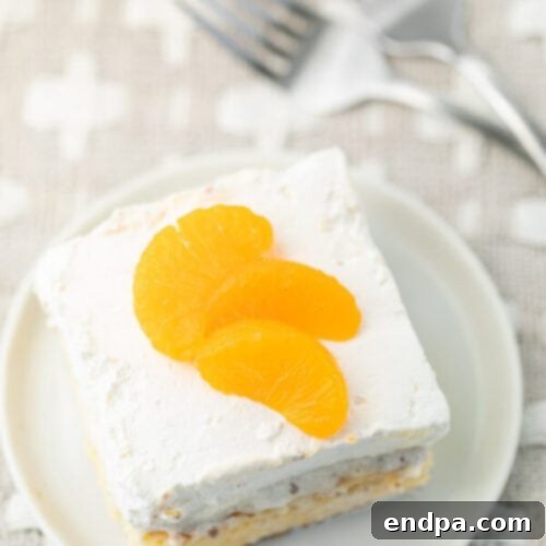 Simple Mandarin Orange Angel Food Cake, a 3-ingredient recipe for a super moist cake, can be made in a sheet pan.