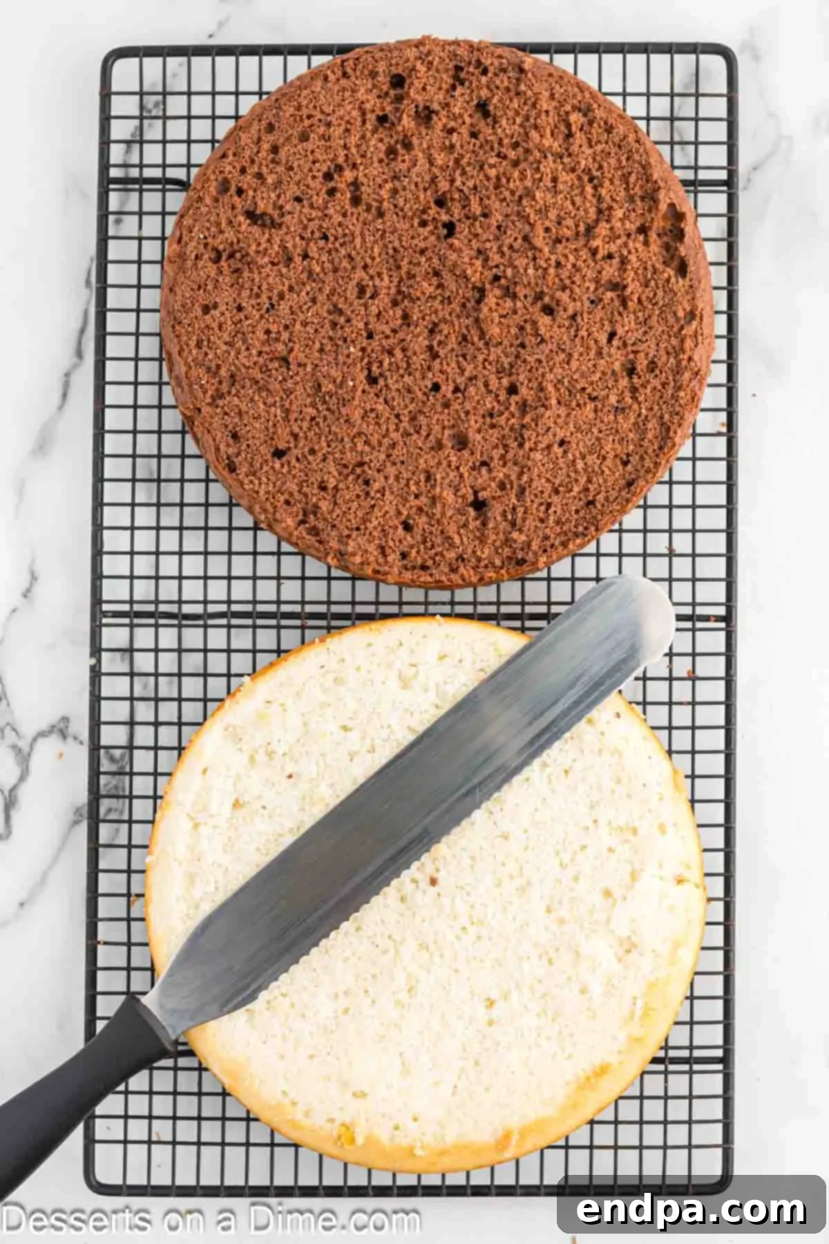 The Ultimate Atomic Cake 5 Cake on cooling racks.