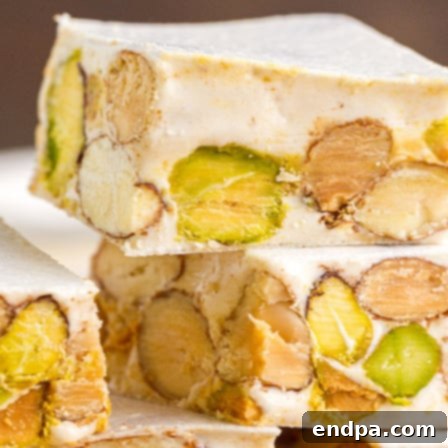 Torrone Nougat cut into squares.