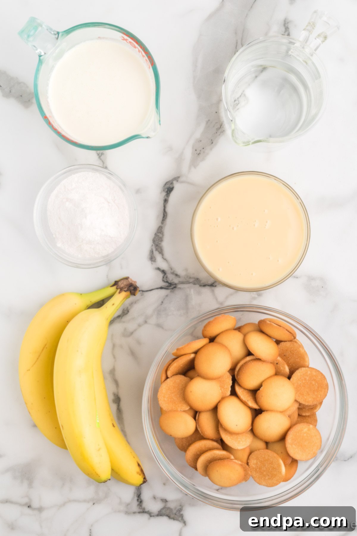 Homemade Magnolia Bakery Banana Pudding Perfection 3 Ingredients for Magnolia's Banana Pudding: vanilla wafers, bananas, instant vanilla pudding mix, water, and sweetened condensed milk.