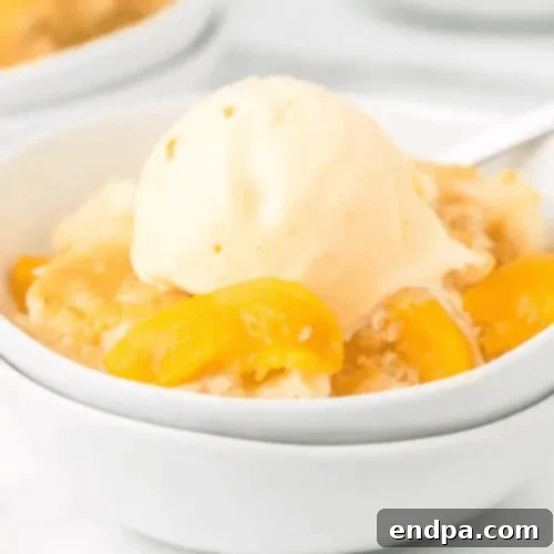Ultimate Cobbler Collection 3 Crock Pot Peach Cobbler, a simple and delicious slow cooker dessert.