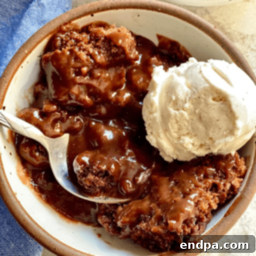 Ultimate Cobbler Collection 7 Decadent Chocolate Cobbler with a fudgy bottom and crisp topping.