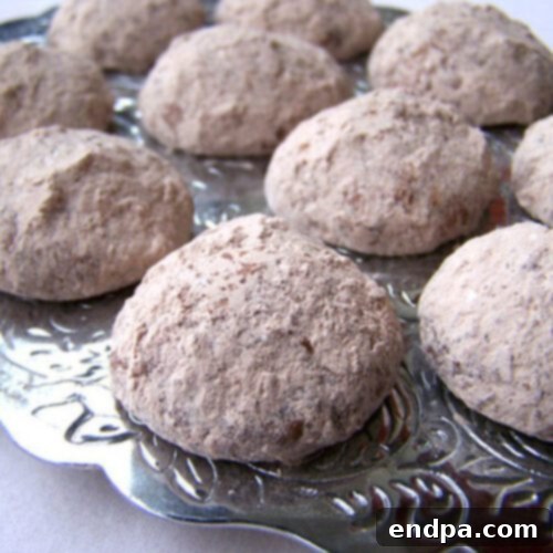 Mexico's Beloved Cookie Heritage 26 Chocolate-Filled Mexican Wedding Cookies, a twist on a classic.