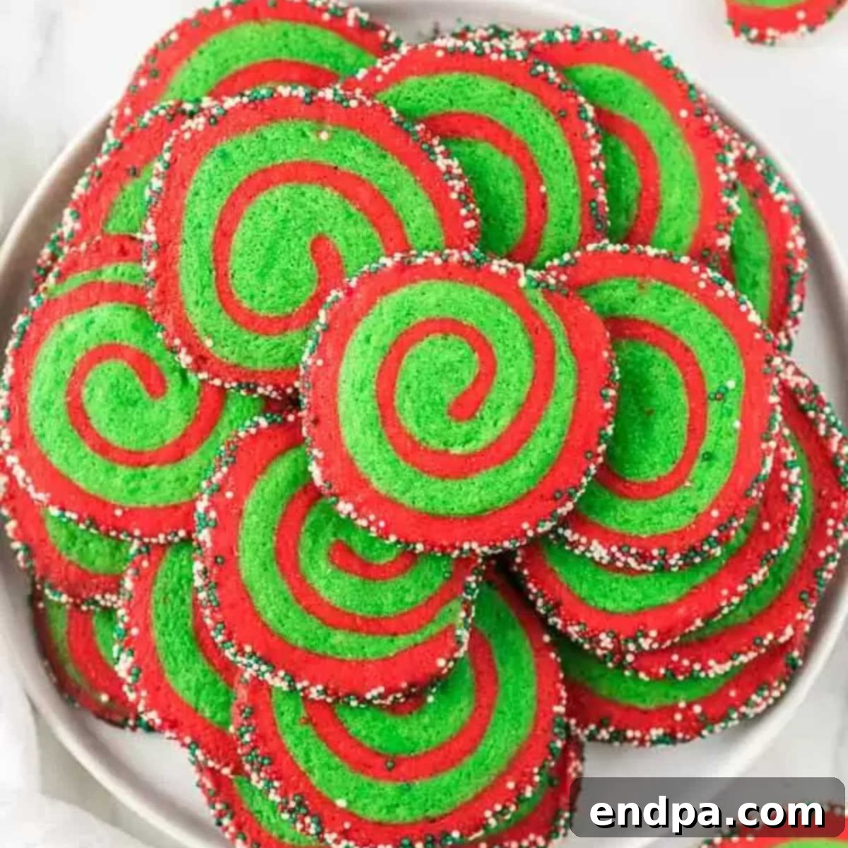 Christmas Pinwheel Cookies